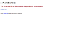 Tablet Screenshot of itcertifications.com